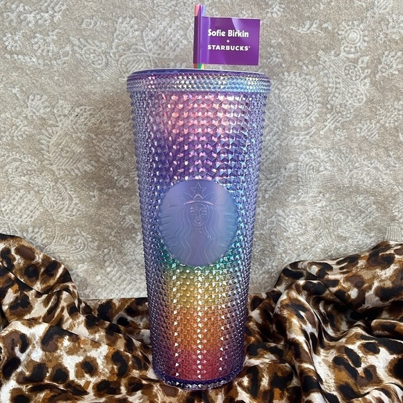 Brand New Starbucks x Sofie Birkin Iridescent Rainbow Studded 24oz Venti Tumbler - Picture 15 of 16